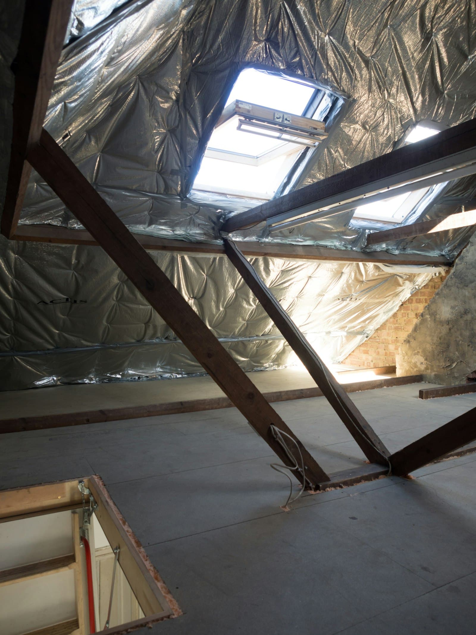Ausgebautes Dachgeschoss in einem Altbau